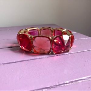 Pink and gold stretch bracelet!